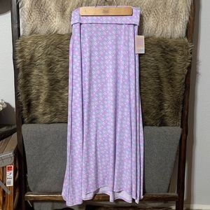 LuLaRoe Lavender Fold Over Maxi Skirt